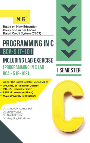 Programming In C (BCA-51T-101)  Including Lab Exercise